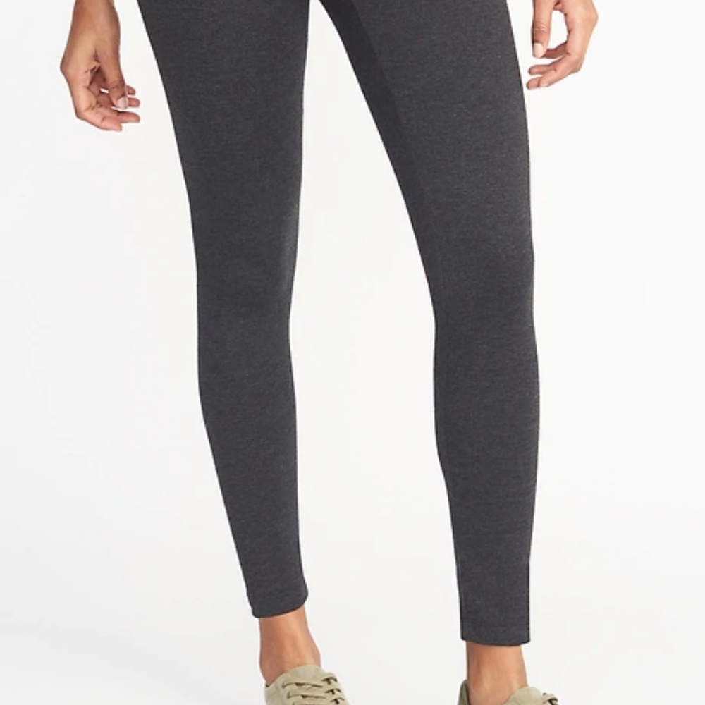 Old Navy Mid Rise Leggings in Dark Grey Small Tall